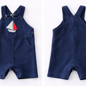 🌊 Picapino Sailboat Shortall / Romper – 12M